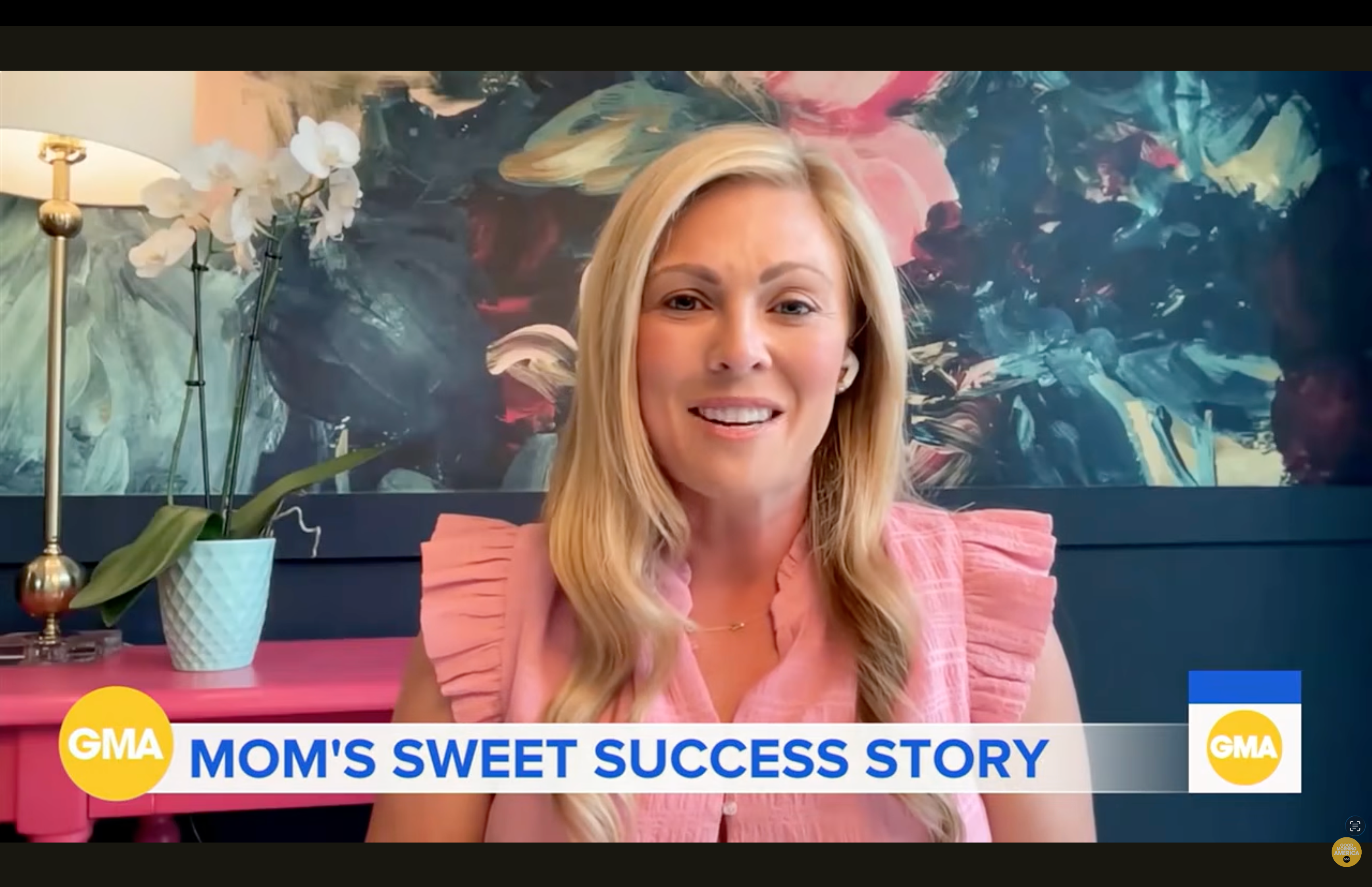 Load video: Love&amp;Cookies Founder, Ashley Cameron, Featured on Good Morning America Mother's Day 2026 "A story of Love and Cookies"